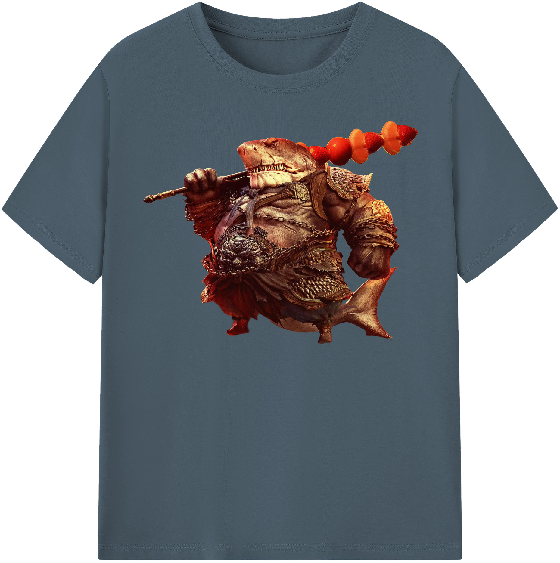 （画像用） Ne Zha 2 ナタ 魔童の大暴れ 綿100％半袖Tシャツ（フロントプリント）
